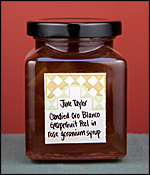 Candied Seville Oro Blanco Peel in Rose Granium Syrup