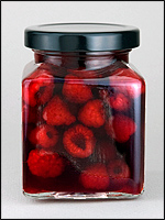Raspberries in Kirsch Syrup